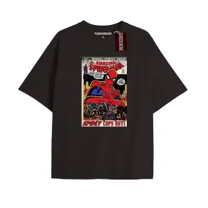 Spider-Man Gazete baskı Model No Way Home Tshirt