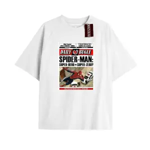 Spider-Man Gazete baskı Model No Way Home Tshirt