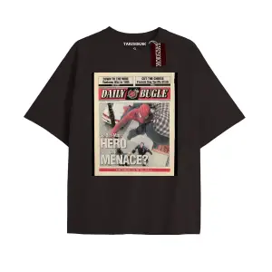 Spider-Man Gazete baskı Model No Way Home Tshirt