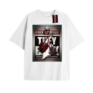 Spider-Man Gazete baskı Model No Way Home Tshirt