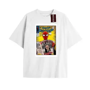 Spider-Man Gazete baskı Model No Way Home Tshirt