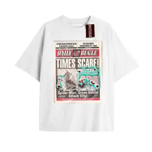 Spider-Man Gazete baskı Model No Way Home Tshirt