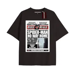 Spider-Man Gazete baskı Model No Way Home Tshirt