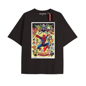 Spider-Man Gazete baskı Model No Way Home Tshirt