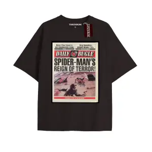 Spider-Man Gazete baskı Model No Way Home Tshirt