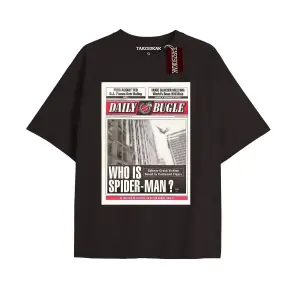 Spider-Man Gazete baskı Model No Way Home Tshirt