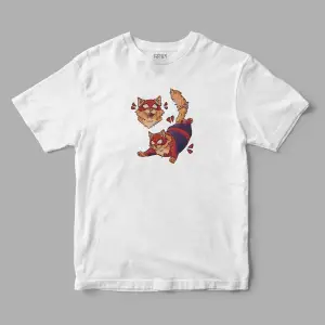 Spidercat Spiderman Baskılı Tişört