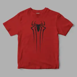 Spiderman Örümcek Logo Baskılı Tişört