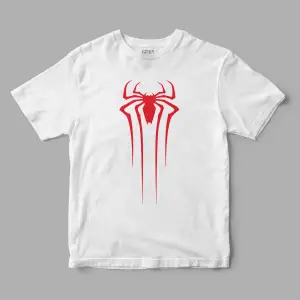 Spiderman Örümcek Logo Baskılı Tişört