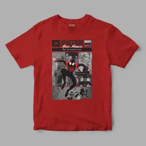 Spiderverse Miles Morales Baskılı Tişört