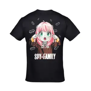 Spy X Family Anya Forger Ön Arka Baskılı Unisex Siyah