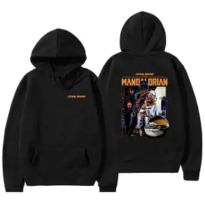 Star Wars Mandalorian Unisex Kapşonlu Mod46 12756 Siyah