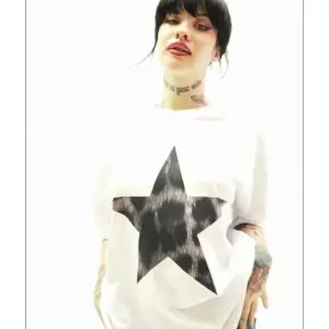 Starz Leopar Baskılı V2 24/1 Oversize Unisex Beyaz