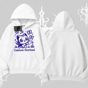 Stay Cool Kedi Baskılı Kapşonlu Sweatshirt