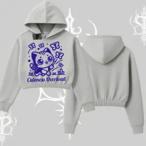 Stay Cool Kedi Baskılı Kayık Yaka Sweatshirt