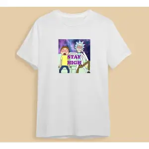 Stay High - Rick And Morty - T-shirt Beyaz
