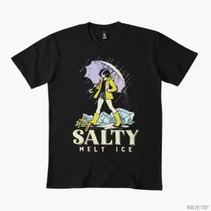 Stay Salty Melt ICE Anti ICE Siyasi Tişört Erkekler Kadınlar için % 100% Pamuklu Tişörtler Kı