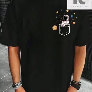 Stevenrhodes Guys Pamuk Figürlü ve Sloganlı Grafik Tişört