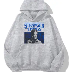 Stranger Things oversize unisex sweatshirt gri