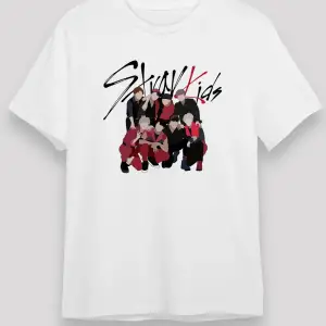 Stray Kids K-Pop Beyaz Unisex Tişört T-Shirt