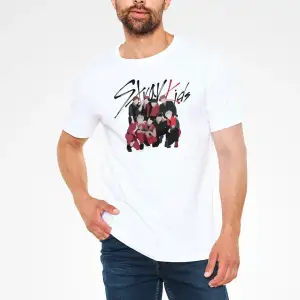 Stray Kids K-Pop Beyaz Unisex Tişört T-Shirt