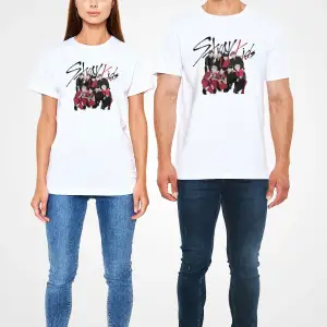 Stray Kids K-Pop Beyaz Unisex Tişört T-Shirt
