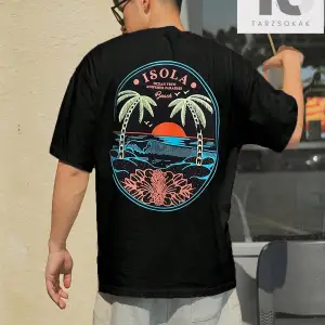 Street Life Erkek Araba ve Mektup Grafikli Tişört