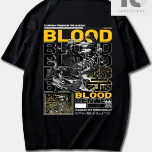 Street Life Erkek Harfli Akrep Grafikli Tişört