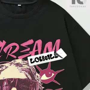 Street Life Erkek Karakter ve Slogan Baskılı T-shirt