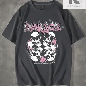 Street Life Erkek Karikatür & Slogan Grafikli Tişört