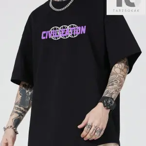 Street Life Erkek Kelebek Baskılı Tişört