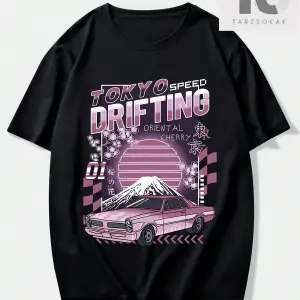 Street Life Erkek Mektup Kelebek Grafik Tişört