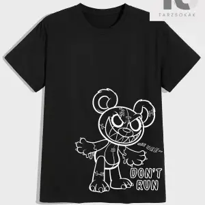 Street Life Erkek Pamuk Figürlü ve Sloganlı Grafik Tişört