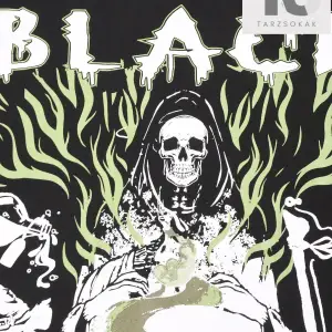 Street Life Erkek Slogan ve İskelet Baskılı Tişört