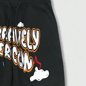 Street Life Guys Cartoon & Letter Graphic Drawstring Waist Eşofman Altı