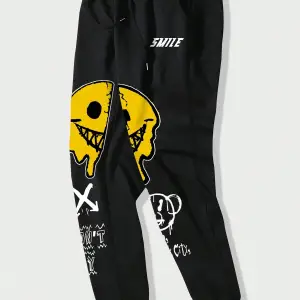 Street Life Guys Cartoon & Letter Graphic Drawstring Waist Eşofman Altı