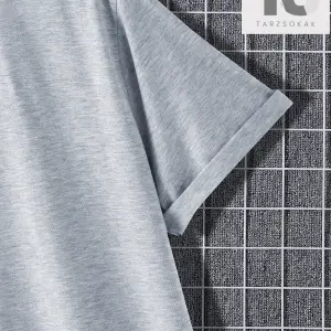 Street Life İngilizce Ve Çiçek Baskılı Erkek Düşük Omuz Tişört