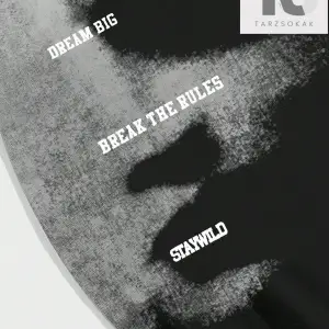 Street Life Yazı Tasarımlı Yuvarlak Yaka Erkek Kısa Kollu Günlük Giyim Tişört