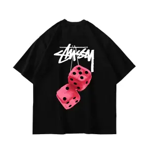 Sts. Dice Sırt Baskılı Oversize Unisex Beyaz