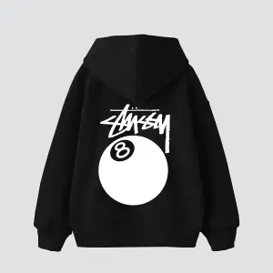 Sts. Eight Ball Baskılı Oversize Unisex Beyaz