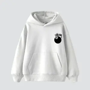 Sts. Eight Ball Baskılı Oversize Unisex Beyaz