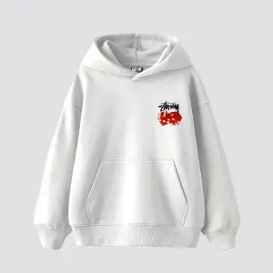 Sts Red Dıce Baskılı Oversize Unisex Beyaz