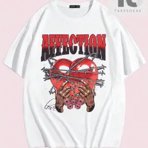 Studio Chunk Erkek Pamuk Harfli ve Kalpli Tişört