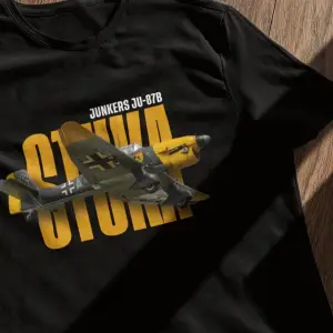 Stuka Siyah T-shirt