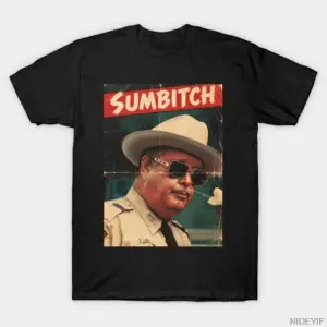 Sumbitch Vintage 1970ler - Erkekler Kadınlar İçin Smokey And The Bandit Tişörtü %100 Pamuklu