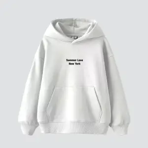 Summer Love Sırt Baskılı Oversize Unisex Beyaz