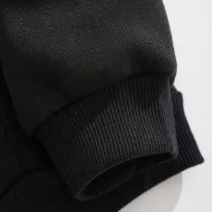 Sun & Moon Print Zip Up Drawstring Lined Hoodie Siyah