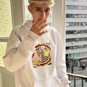 Sünger Bob Hoodie Beyaz