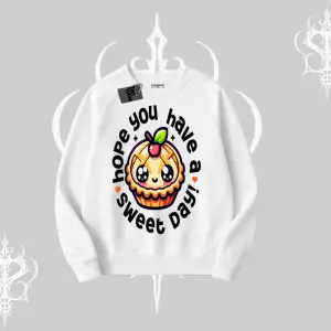 Sweet Day Cupcake Baskılı Biskilet Sweatshirt