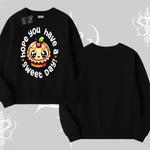 Sweet Day Cupcake Baskılı Biskilet Sweatshirt
